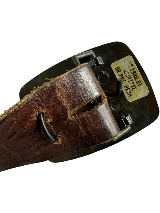 Genuine Vintage EDITEL Brown Leather Large Eyelet Belt Unisex Raintree 1979 main image 9